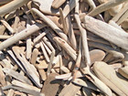 300  Pieces From 1 -10  Small California Driftwood Pieces Assorted Pacific Ocean