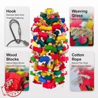 Hzdz Lcpaw Parrot Toys  Large Macaw Cockatoo Chew  Natural Wood Bird Cage