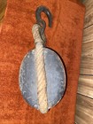 Large Antique Wooden Marine Double Pulley Block