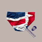 Speedo Men Red White Blue Team Endurance  Swim Brief Swimwear Size 30