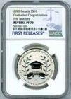 2020  10 Canada Graduation Congratulations Silver Ngc Pf70 Reverse Proof Fr