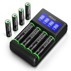 Lot Hiquick Aa Aaa Ni-mh 1 2v Rechargeable Batteries 2800mah 1100mah lcd Charger