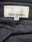 Spieth   Wensky Lederhosen Sz 58 Black Leather Suede