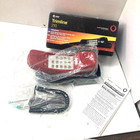 Vintage 1998 At t Trimline 210 Red   Black Corded Telephone  Illuminated Buttons