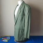 Vintage Structure 100  Linen Sport Coat Blazer Olive Green Men s Size Large Vtg