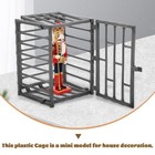 2pcs Mini Cage Model  Miniature Cage Model Toy  Mini Animal Cage Toy  For Min   