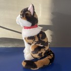 Fao Schwarz Calico Cat 11  Plush Stuffed Animal Toys R Us 2015 Green Eyes Kitty