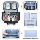 Damero Rolling Medical Bag Trolley First Aid Kit Ems Nurse Emt Healthcare Black