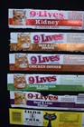   1970s - 1980s Cat Food Labels - 9-lives   Morris The Cat - Vintage Pet Food  