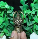 4 Cm Old Chinese Brass Huaguoshan Monkey King Sun Wu Kong Sun Wu Kong Statue