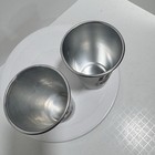 Set Of 2  Miller Lite Beer Aluminum Cups Tumblers 16 Oz Man Cave Bar Miller Time