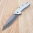 Kershaw Dividend Folding Knife 3  N690   D2 Steel Blade Gray Aluminum Handle