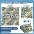 50 Pcs Chinoiserie Paper Napkins Vintage Farmhouse Oriental Disposable Napkins B