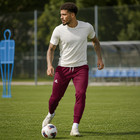 Adidas Men s Team Issue Burgundy Tapered Athletic Training Pants S-2xl New