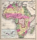 1887  Africa - Western Arabia  Map Original   20x12   Nile River Course   Delta