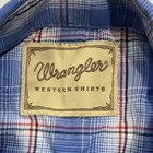 Wrangler Men s M Western Blue Plaid Pearl Snap Short Sleeve Shirt