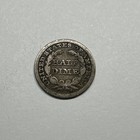 1848 Seated Liberty Half Dime Vg 213119