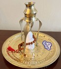 Narmadeshwar Shivling With Jaldhara Abhishekam Set Stand Lota Trishul Plate Set