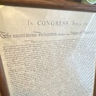 Framed Reproduction Declaration Of Independence July 4  1776 16x20 