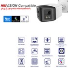 Hikvision 16ch Poe Nvr Cctv System 180   4mp Dual Light Dual Lens Camera Mic Lot