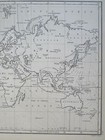 World Chart Of Magnetic Curves 1844 Mercator s Projection A c Black Map