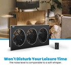 Aitecac Quiet Cabinet Fan 18  For Home Theater Av Amplifier Media Cooling 156cfm