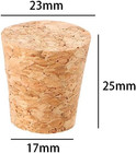 10 Pieces Natural Wooden Cork Stoppers  Reusable Wine Caps  Portable