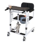 Patient Lift Transfer Chair  Bathroom Wheelchair W 180   Split Seat And Potty U4e