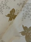 Vintage Beige Brown On Cream Springmaid Mariposa Butterfly Double Flat Sheet Ec