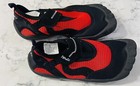 Boys Newtz Water Shoes With Toe Bumpers Black   Red Size 2 3