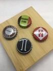 4 Pc Lot Micro-macro Brewery Bottle Caps Vintage   Vintage Inspired New 1017