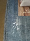 Brooklyn Loom Euro Pillow Sham Chambray Blue White 26  X 26   66cm X 66cm 