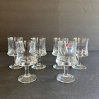 Iittala Crystal Glasses Cordial Sherry Port Grappa Set 6 Finland Vintage 1960s