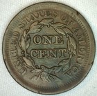 1852 United States Braided Hair Large Cent Copper Coin 1c Us Xf Extra Fine