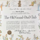 Vintage The Old Grand Dad Club Framed Certificate Print 1975 Ogd Bourbon