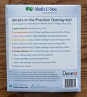 Demme Learning Math U See Manipulatives Fraction Overlay Kit - See Description