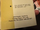 Lot Of 5 Fender Musical Instrument Catalogs 1954  1958  1959  1960  1961 Reprint