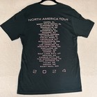 2024 Korn Live Shirt North American Tour Concert T-shirt Size Med Blue pink Font