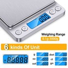Food Digital Kitchen Weight Scale Grams   Ounces  Small  Backlit Stainless Steel