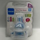 Mam Bottle Nipples Slow Flow Nipple Level 1  set Of 2  For Newborns And Older