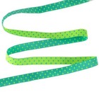 Tula Pink - Dots In Peacock  3 8  Reversible Ribbon By Renaissance Ribbons