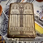 Zippo    guardians Of Traffic    Cleveland Themed Brass Armor Cigarette Lighter