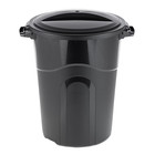 Hyper Tough 32 Gallon Heavy Duty Trash Can Lid Injection Molded Plastic Garbage