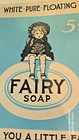 Vintage Fairy Soap Metal Advertising Porcelain Enamel Sign 8 5 X 12