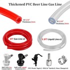 Draft Beer Kegerator Line Tubing Co2 Gas Line Ball Lock Connectors Picnic Tap
