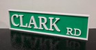 Custom 3d Street Sign - White And Green - Custom Road Sign - Man Cave Sign