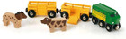 Brio World 33404 Farm Train Set Wooden Toy Eco-friendly 5 Piece Train Set