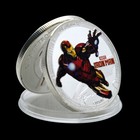 5pcs Marvel Superhero Silver Coins The Avengers Commemorative Medal In Capsule