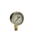 Water Well Pump Liquid Filled Pressure Gauge 0-100 Psi 1 4  Lower Side Mount