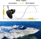 10 38x13 Aluminum Boat Outboard Propeller For Mercury Engines 9 9 15 18 20 25hp